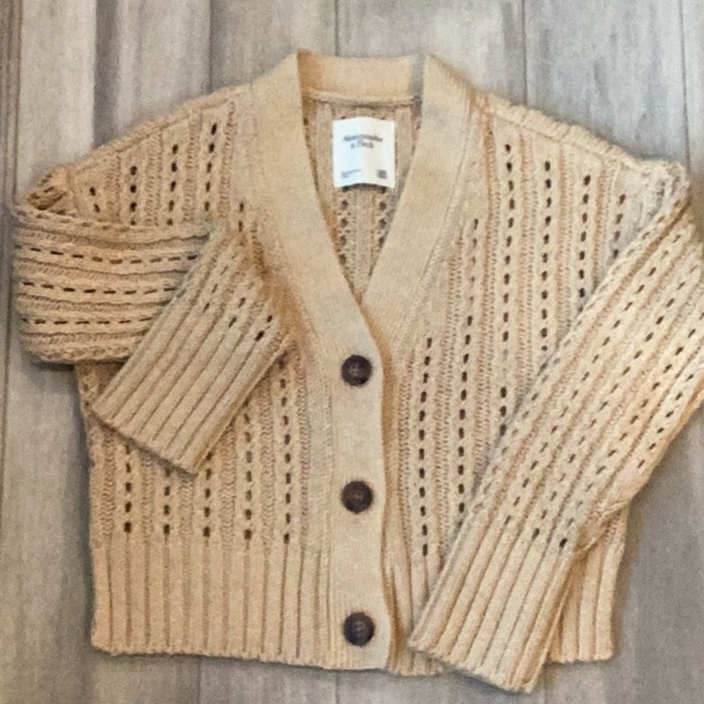 Abercrombie & Fitch Open-Stitch Sweater